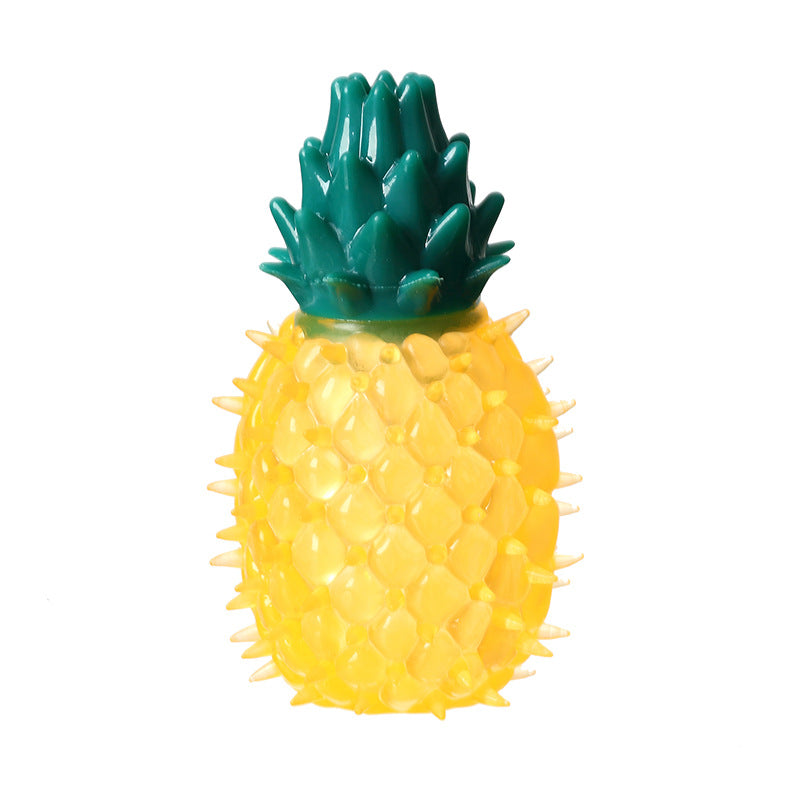 Pet  toy Fruit Sound Pineapple and Lemon Chew Toy